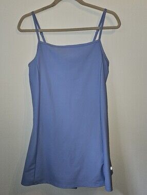 Old Navy Baby Blue Athletic Dress with Shorts Large Athleisure